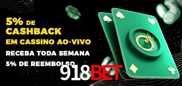 Promoções do cassino ao Vivo 918bet